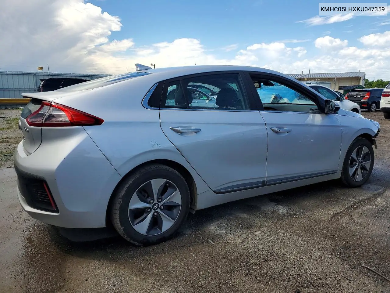 2019 Hyundai Ioniq Limited VIN: KMHC05LHXKU047359 Lot: 57618486