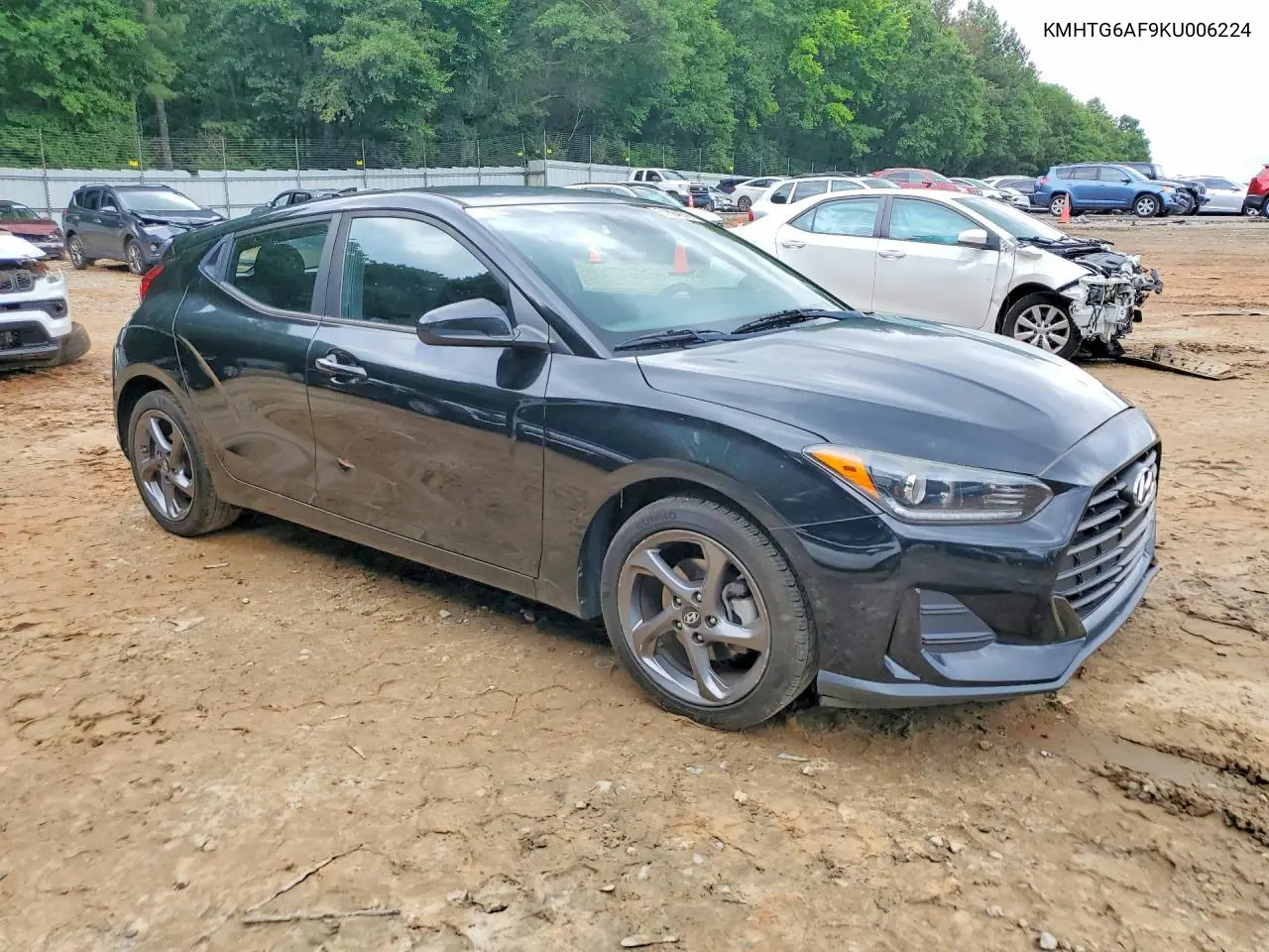 2019 Hyundai Veloster 2.0L VIN: KMHTG6AF9KU006224 Lot: 57804376