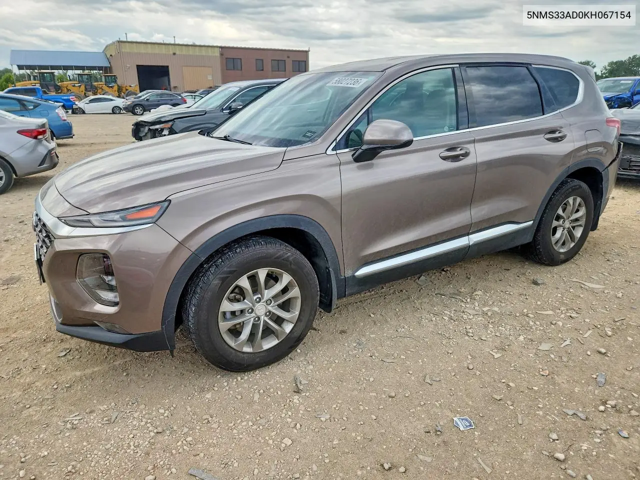 2019 Hyundai Santa Fe Sel 2.4L VIN: 5NMS33AD0KH067154 Lot: 58027236
