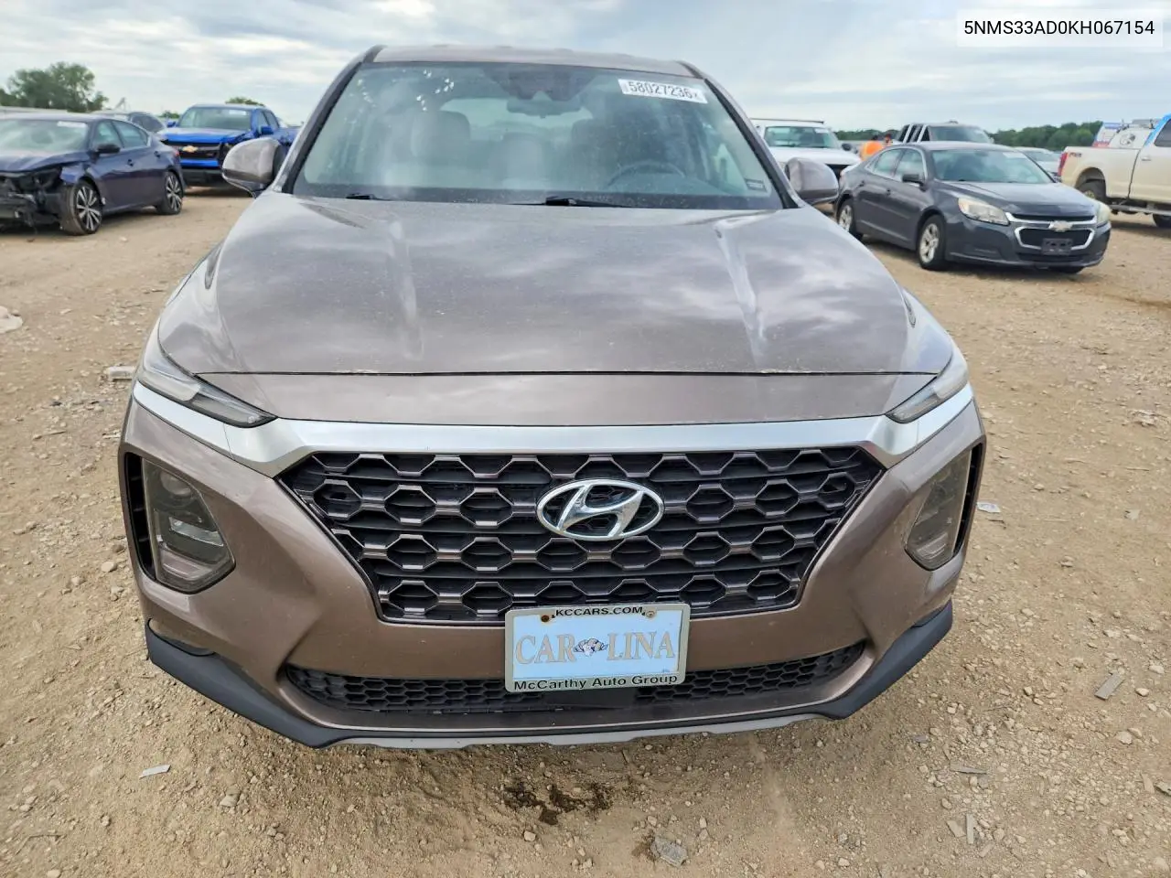 2019 Hyundai Santa Fe Sel 2.4L VIN: 5NMS33AD0KH067154 Lot: 58027236