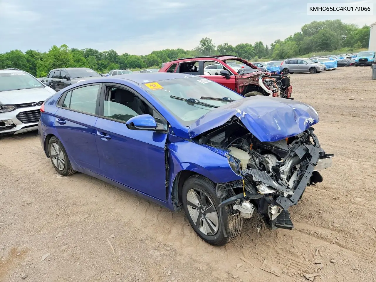 2019 Hyundai Ioniq Blue VIN: KMHC65LC4KU179066 Lot: 58100086