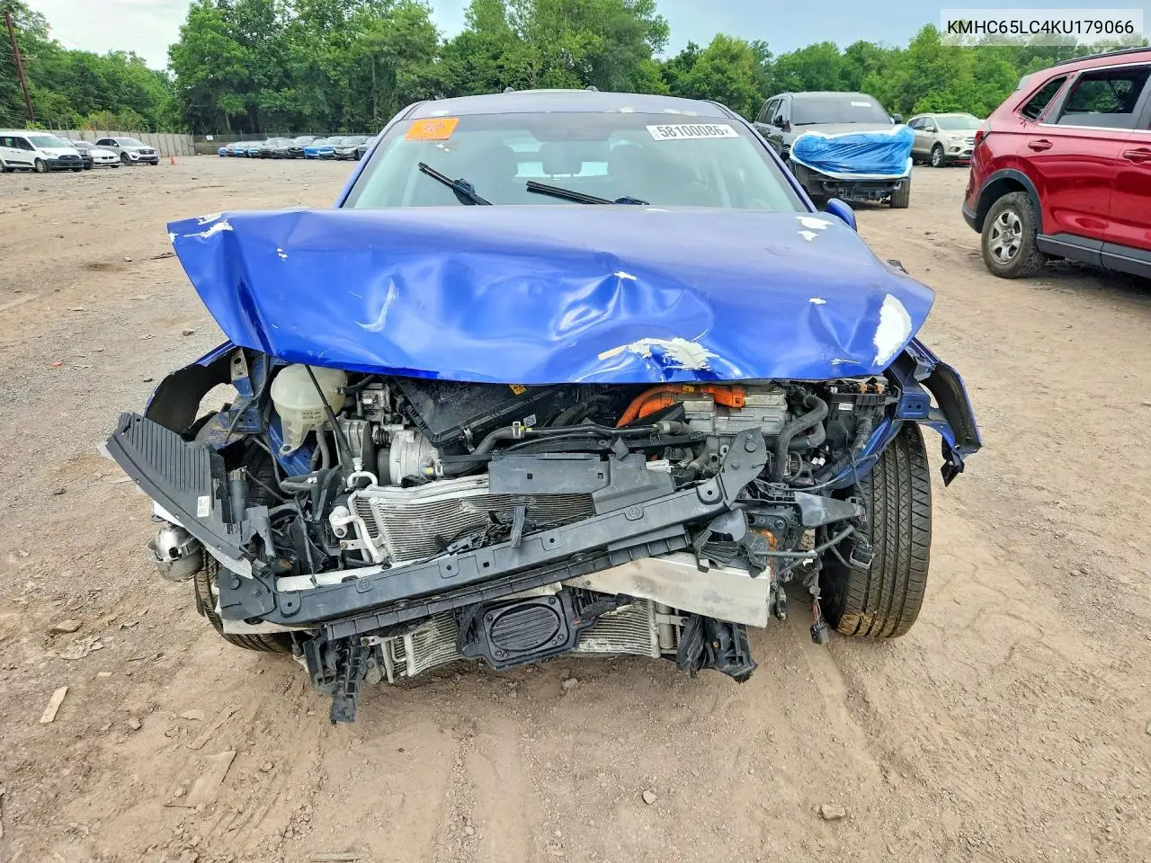 2019 Hyundai Ioniq Blue VIN: KMHC65LC4KU179066 Lot: 58100086