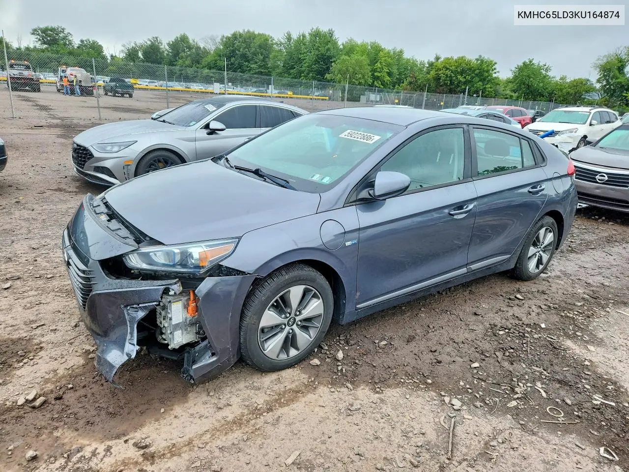 2019 Hyundai Ioniq Plug-In Hybrid Base VIN: KMHC65LD3KU164874 Lot: 59222886