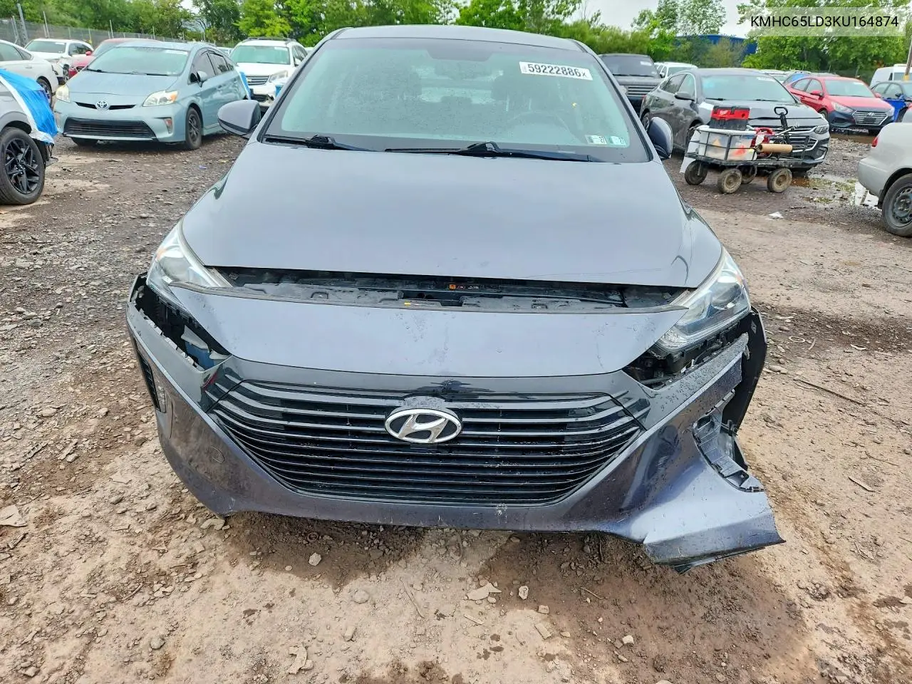 2019 Hyundai Ioniq Plug-In Hybrid Base VIN: KMHC65LD3KU164874 Lot: 59222886