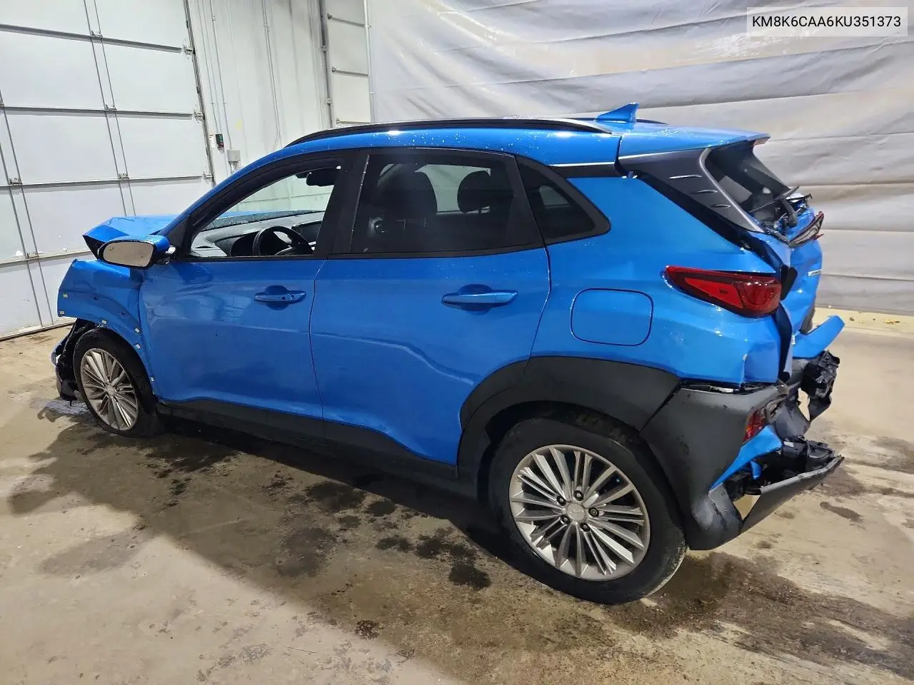 2019 Hyundai Kona Sel VIN: KM8K6CAA6KU351373 Lot: 59241616