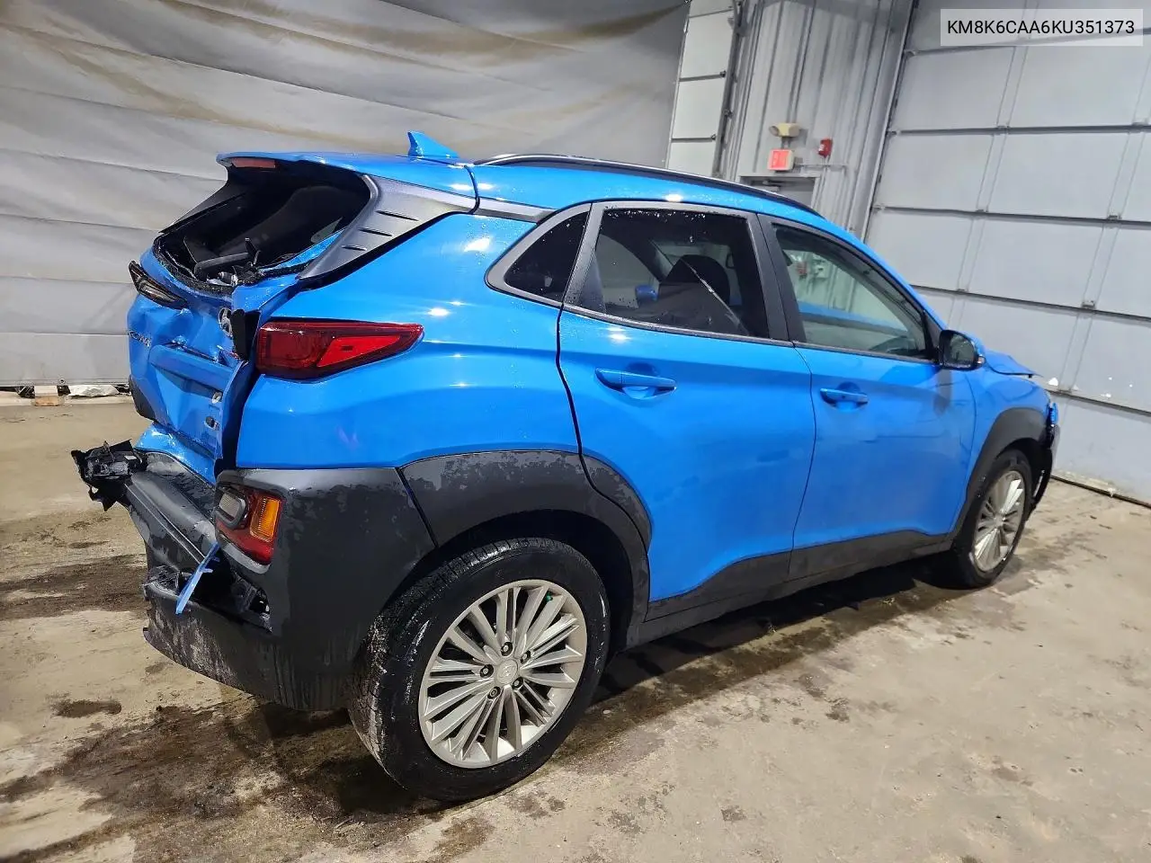 2019 Hyundai Kona Sel VIN: KM8K6CAA6KU351373 Lot: 59241616