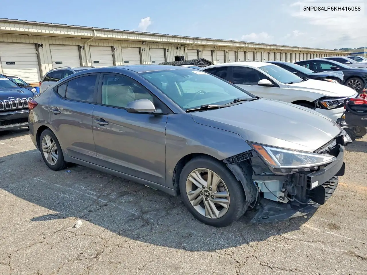 2019 Hyundai 4Dr VIN: 5NPD84LF6KH416058 Lot: 61777906