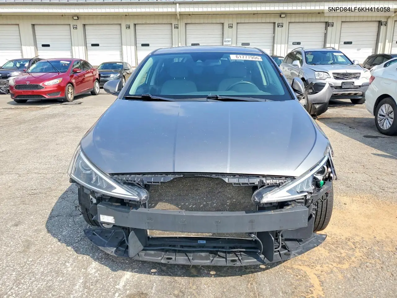 2019 Hyundai 4Dr VIN: 5NPD84LF6KH416058 Lot: 61777906