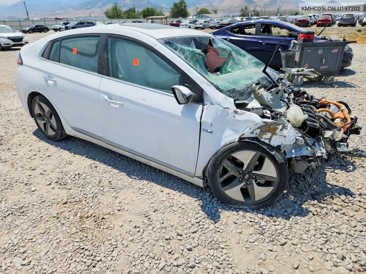 2020 Hyundai Ioniq Limited VIN: KMHC05LC6LU197202 Lot: 50978766