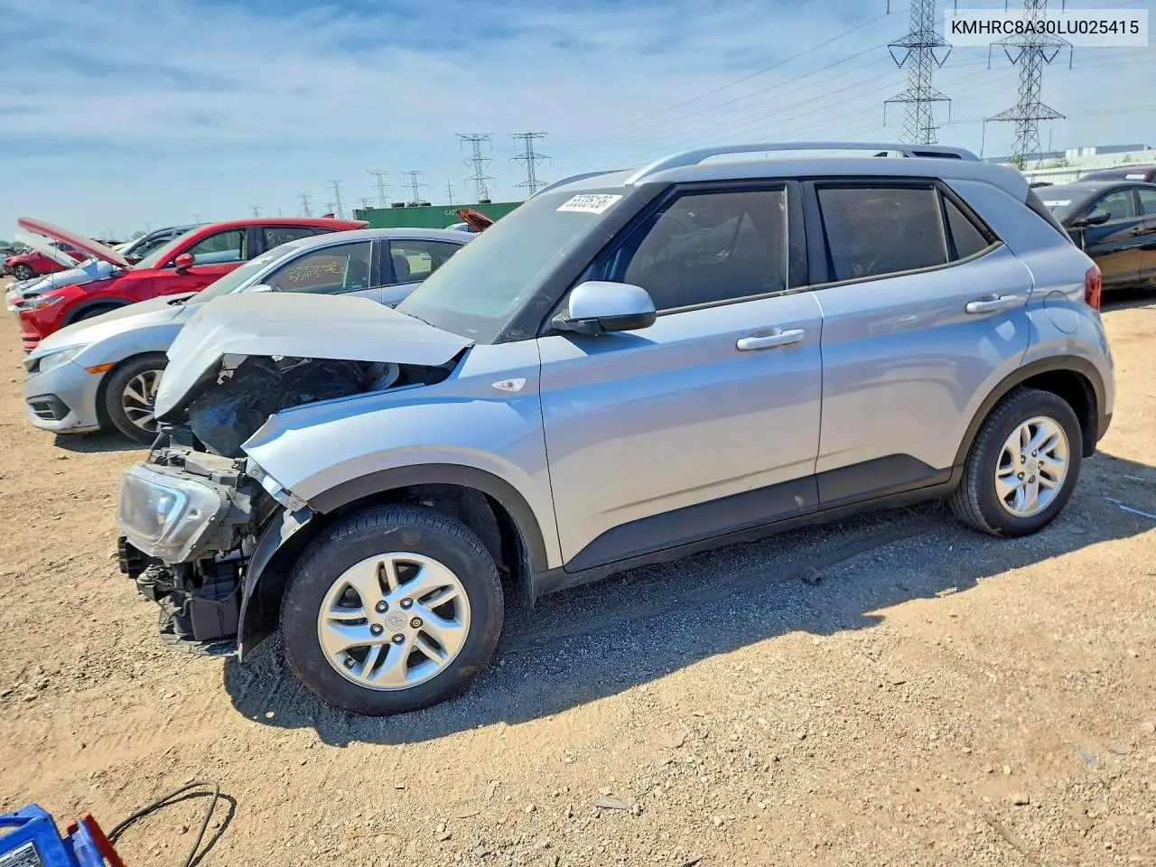 2020 Hyundai Venue Sel VIN: KMHRC8A30LU025415 Lot: 55335136