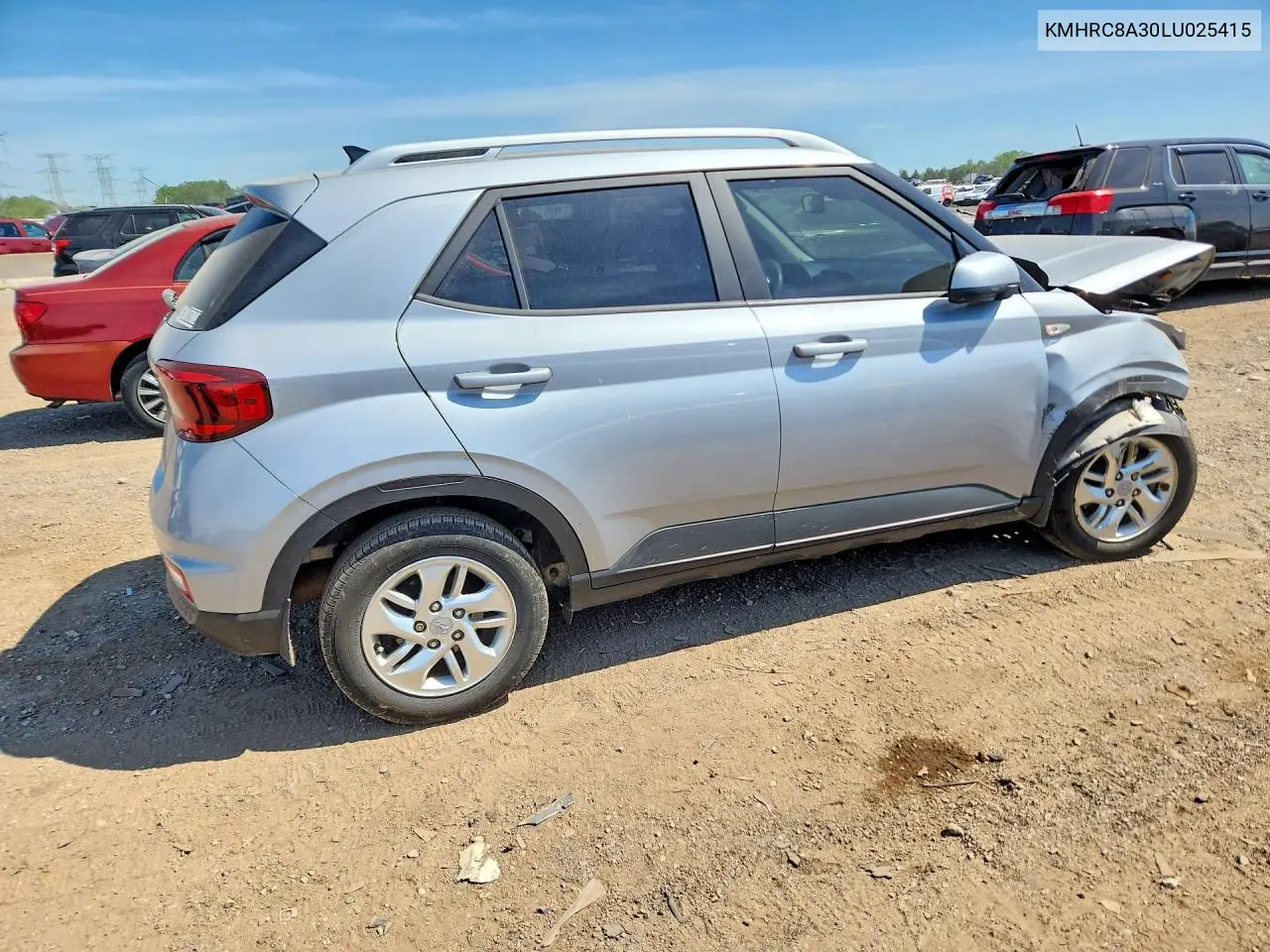 2020 Hyundai Venue Sel VIN: KMHRC8A30LU025415 Lot: 55335136