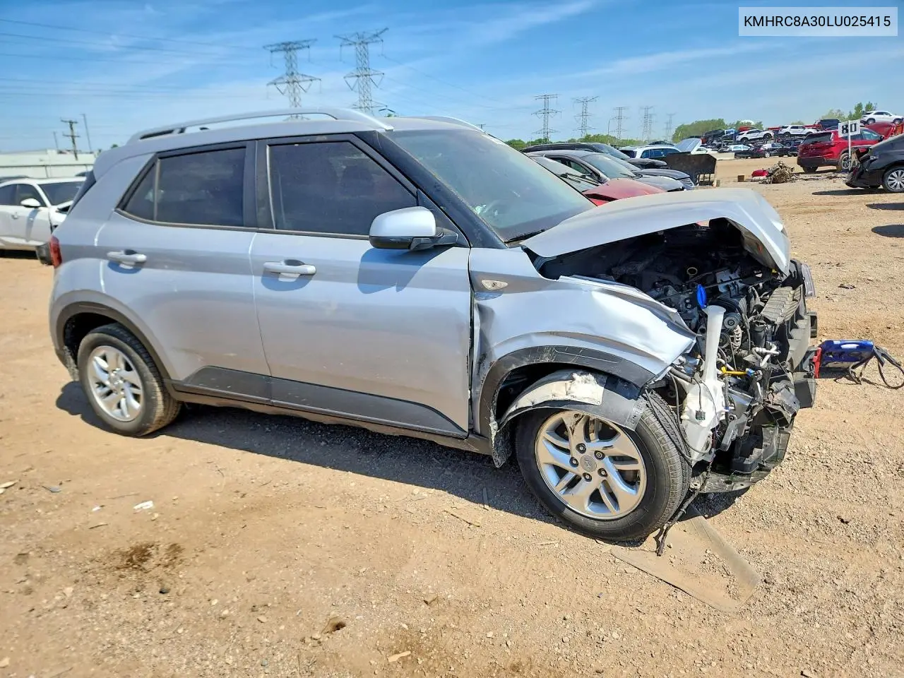 2020 Hyundai Venue Sel VIN: KMHRC8A30LU025415 Lot: 55335136