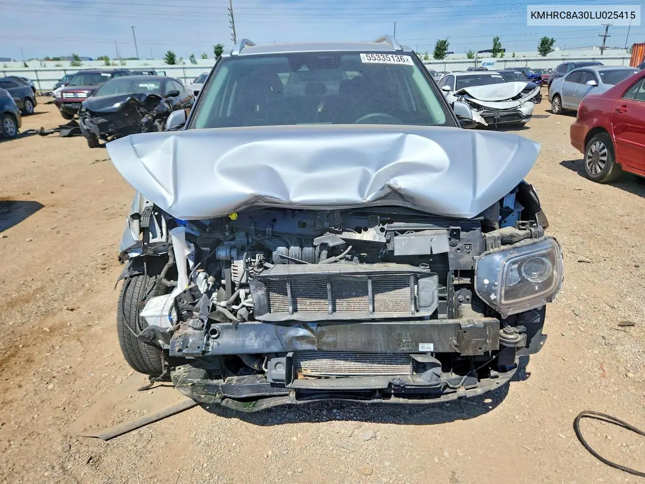 2020 Hyundai Venue Sel VIN: KMHRC8A30LU025415 Lot: 55335136