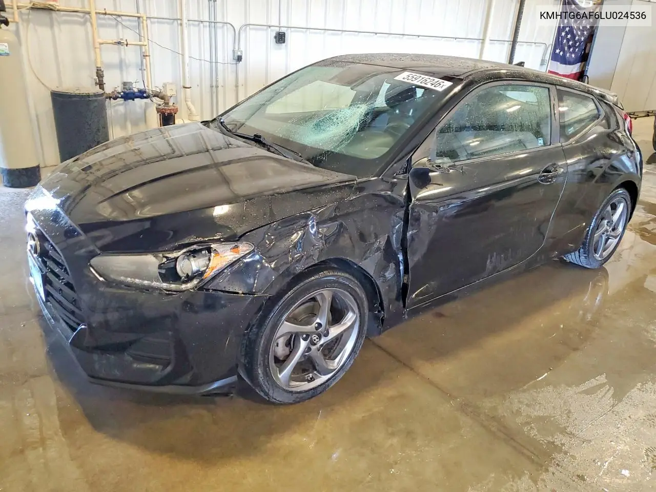 2020 Hyundai Veloster 2.0L VIN: KMHTG6AF6LU024536 Lot: 55916246