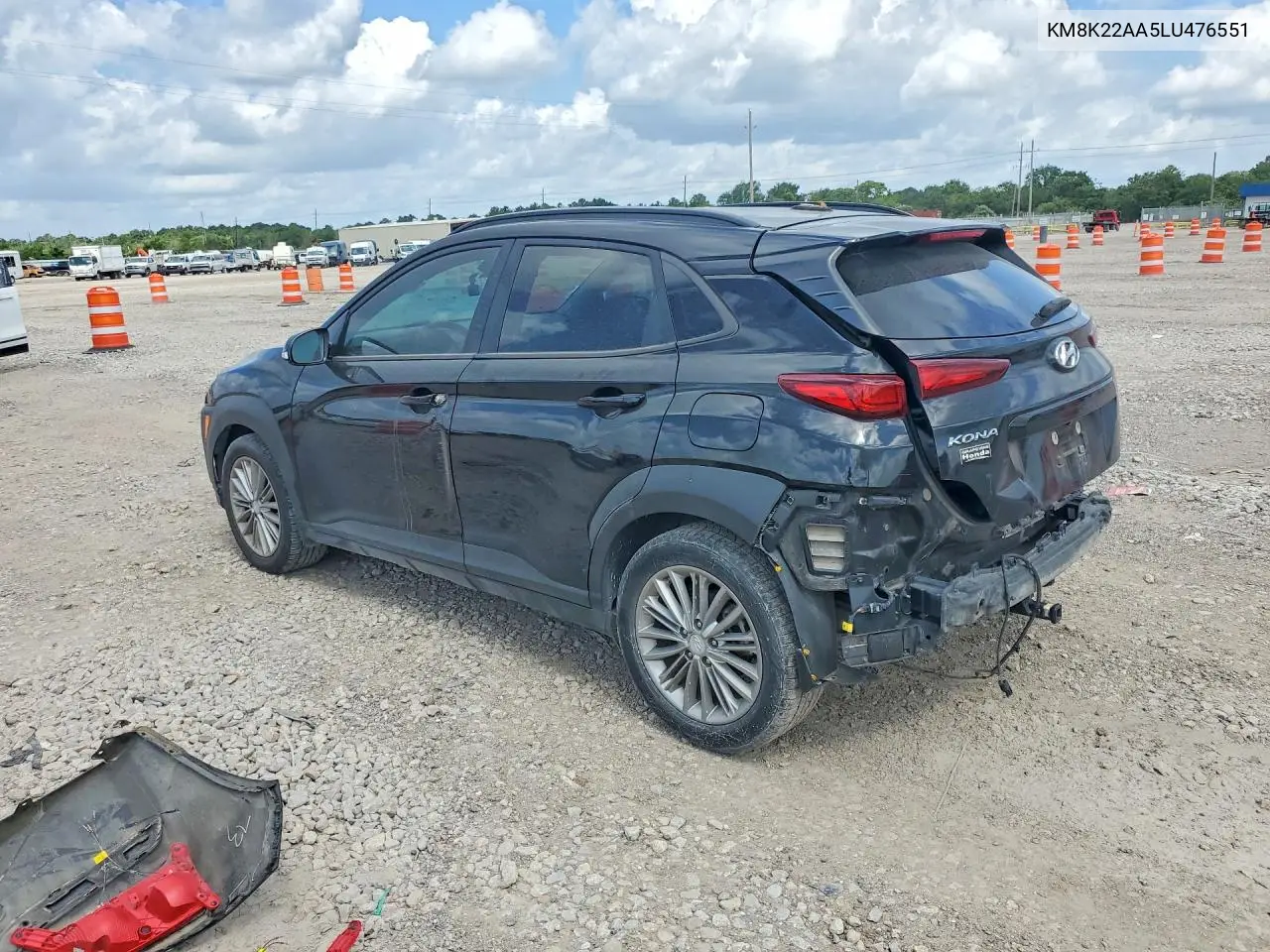 2020 Hyundai Kona Sel VIN: KM8K22AA5LU476551 Lot: 56189136