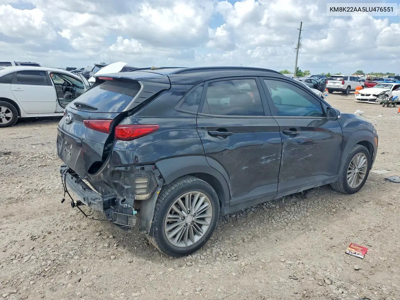 2020 Hyundai Kona Sel VIN: KM8K22AA5LU476551 Lot: 56189136