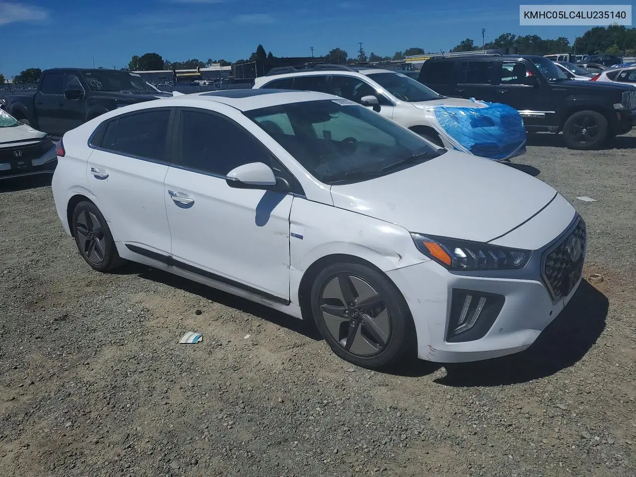 2020 Hyundai Ioniq Limited VIN: KMHC05LC4LU235140 Lot: 56998396