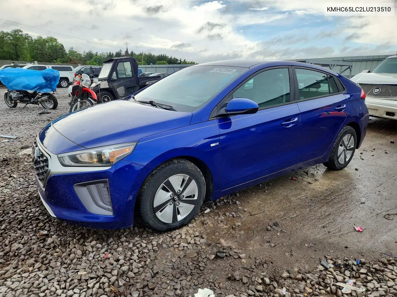 2020 Hyundai Ioniq Blue VIN: KMHC65LC2LU213510 Lot: 57422896