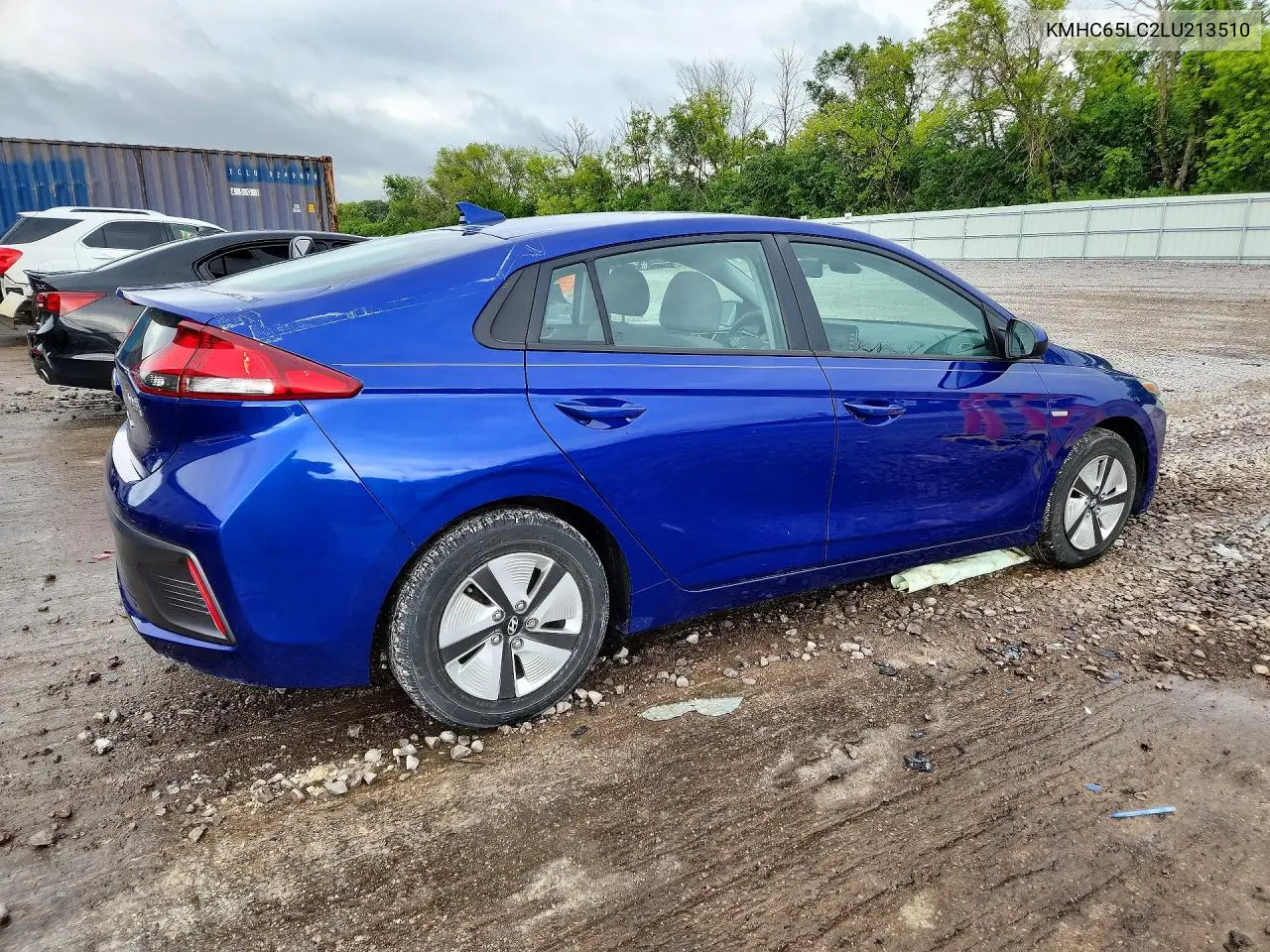 2020 Hyundai Ioniq Blue VIN: KMHC65LC2LU213510 Lot: 57422896