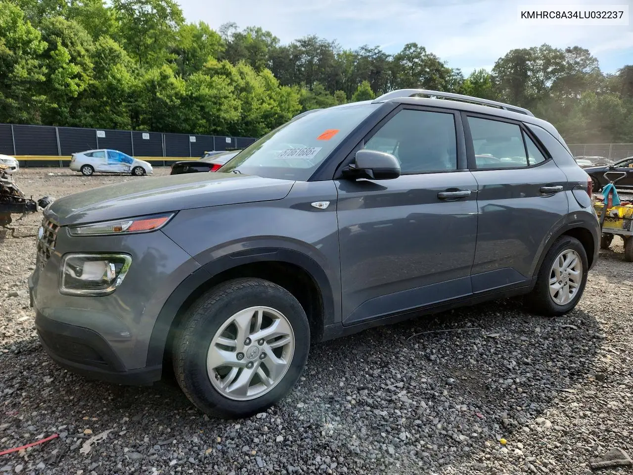 2020 Hyundai Venue Sel VIN: KMHRC8A34LU032237 Lot: 57861686