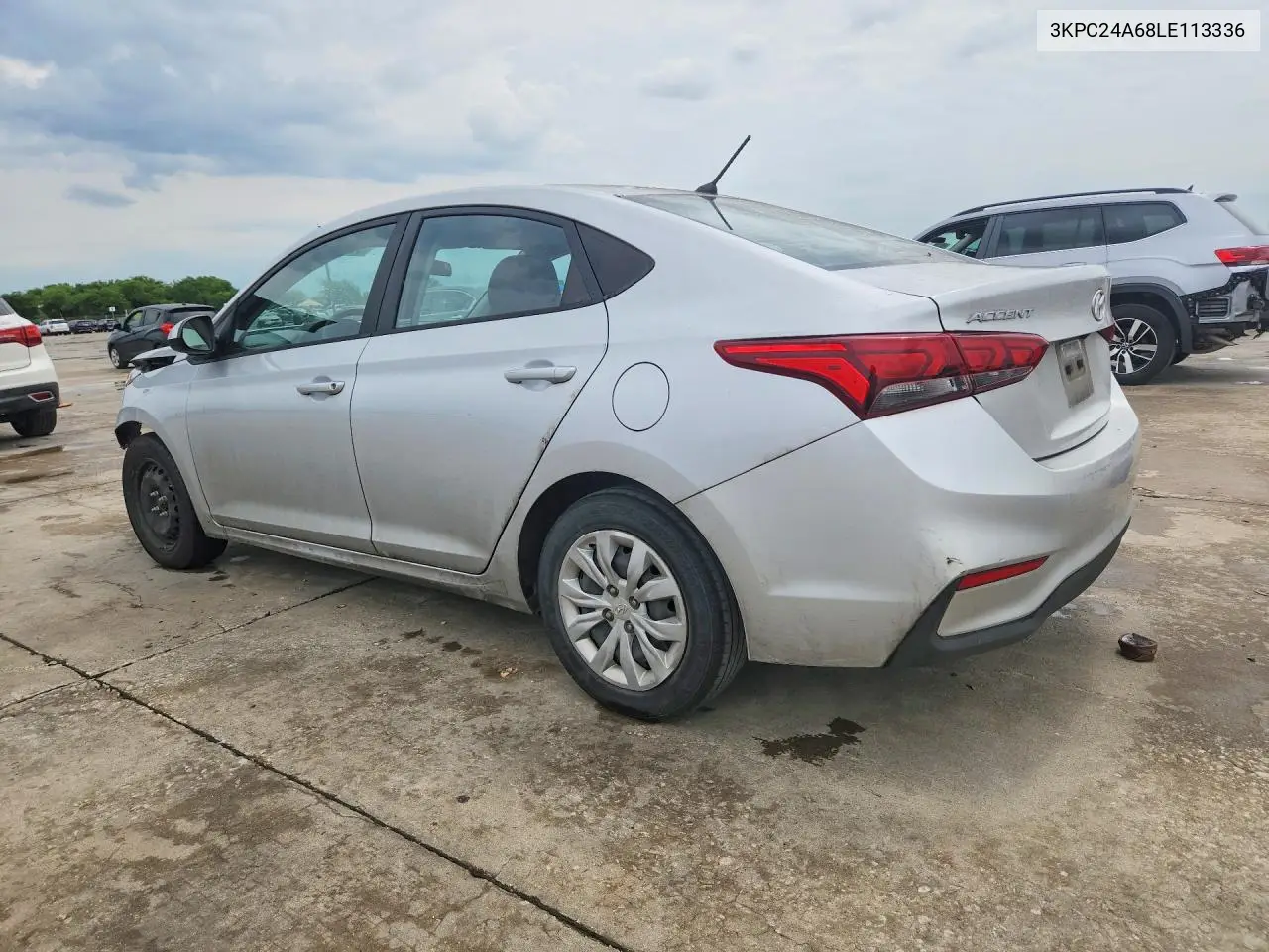 2020 Hyundai Accent Se VIN: 3KPC24A68LE113336 Lot: 57915126