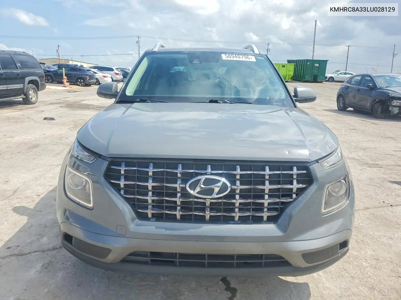 2020 Hyundai Venue Sel VIN: KMHRC8A33LU028129 Lot: 58940796