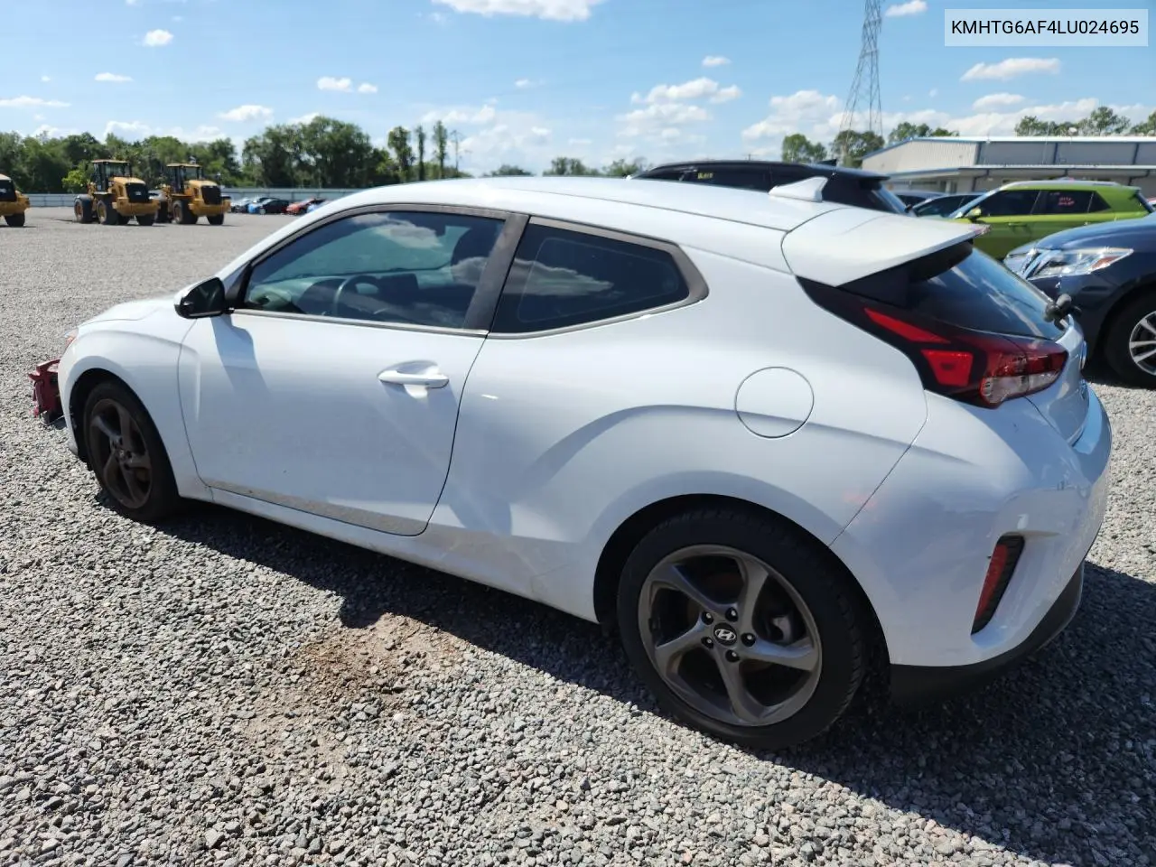 2020 Hyundai Veloster 2.0L VIN: KMHTG6AF4LU024695 Lot: 59592046