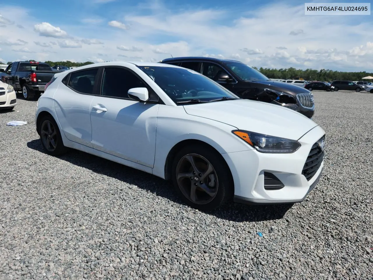 2020 Hyundai Veloster 2.0L VIN: KMHTG6AF4LU024695 Lot: 59592046