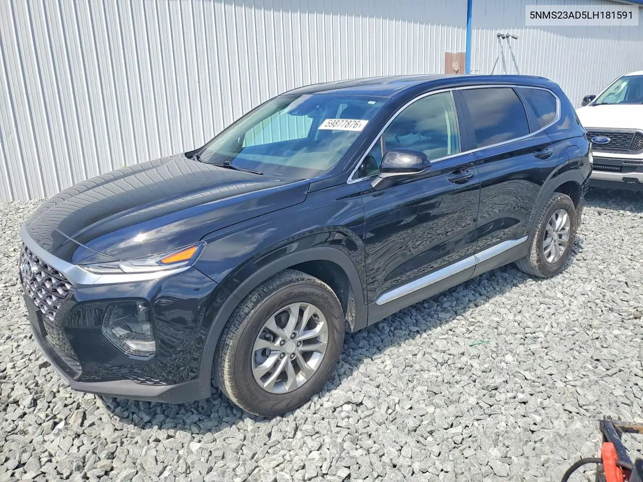 2020 Hyundai Santa Fe VIN: 5NMS23AD5LH181591 Lot: 59877876