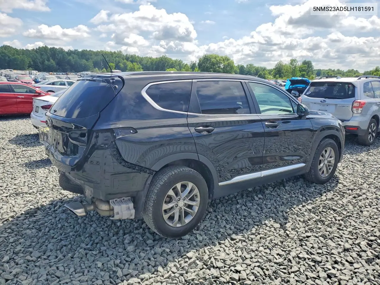 2020 Hyundai Santa Fe VIN: 5NMS23AD5LH181591 Lot: 59877876