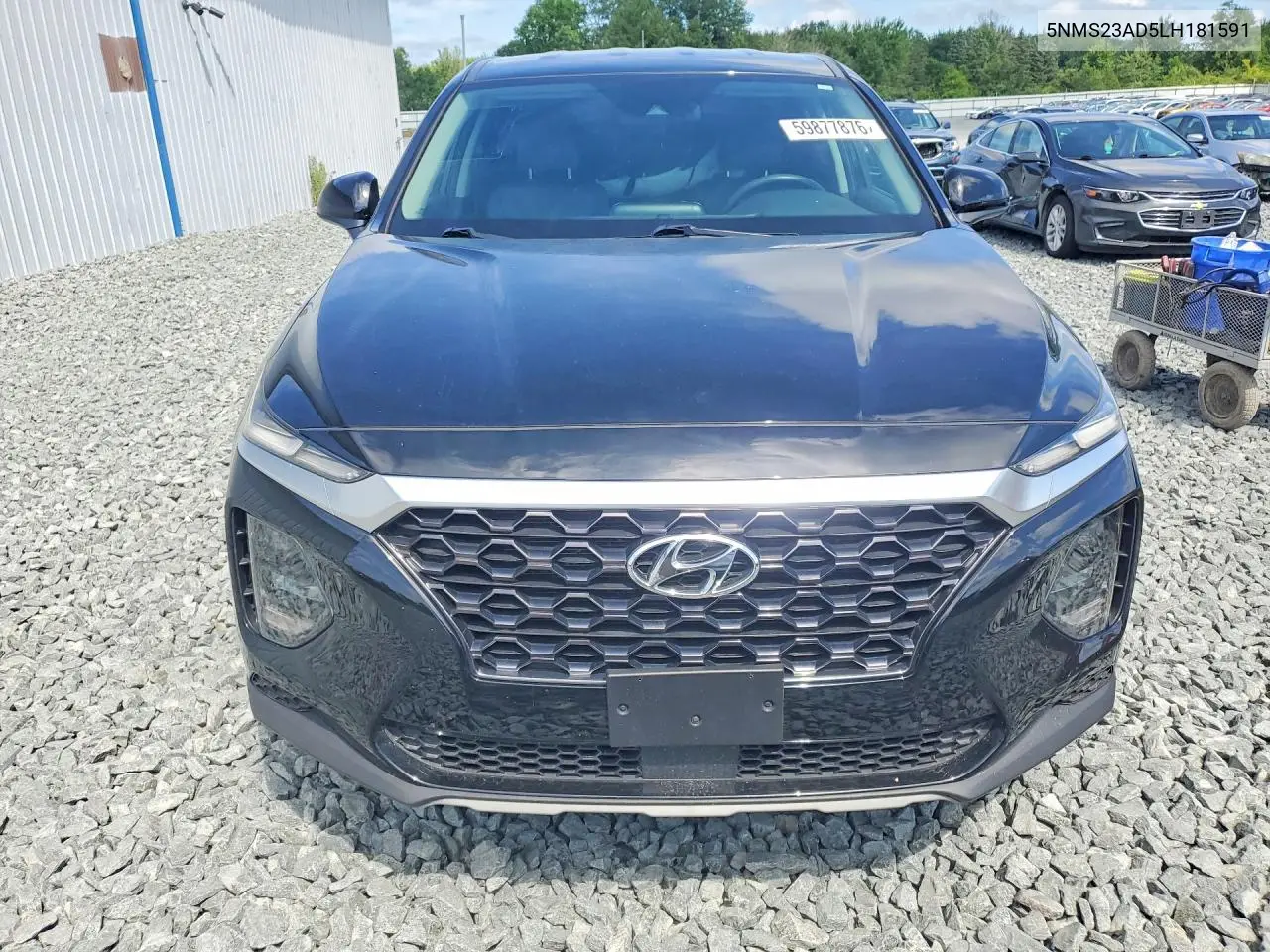 2020 Hyundai Santa Fe VIN: 5NMS23AD5LH181591 Lot: 59877876