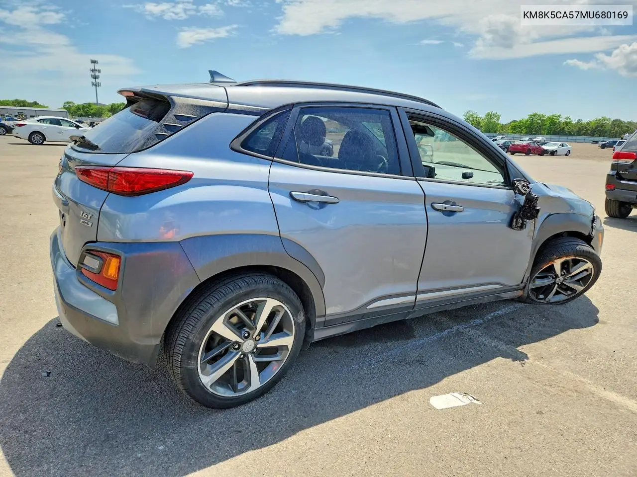 2021 Hyundai Kona Ultimate VIN: KM8K5CA57MU680169 Lot: 55512436