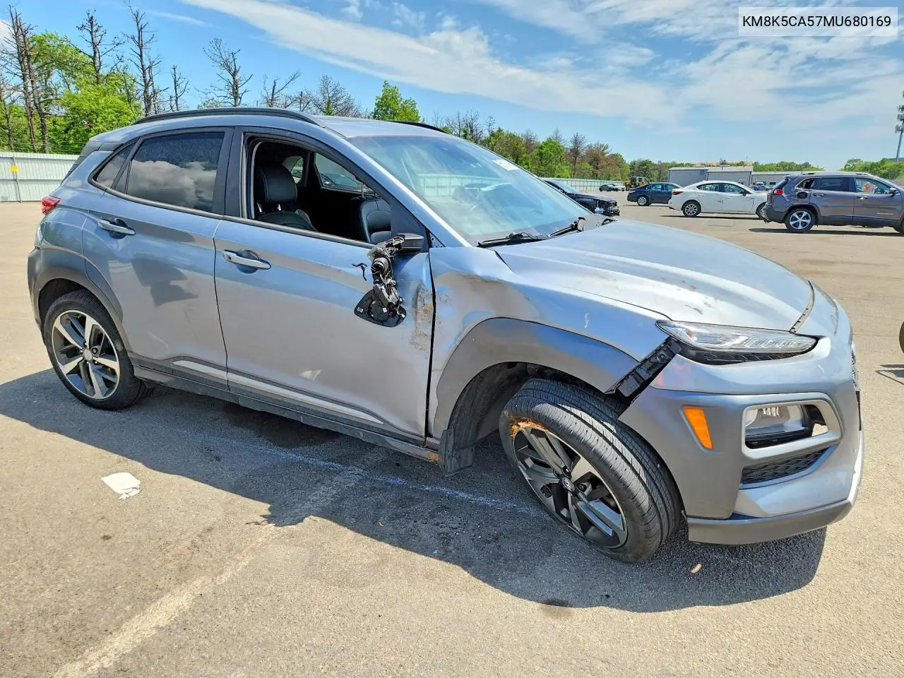2021 Hyundai Kona Ultimate VIN: KM8K5CA57MU680169 Lot: 55512436