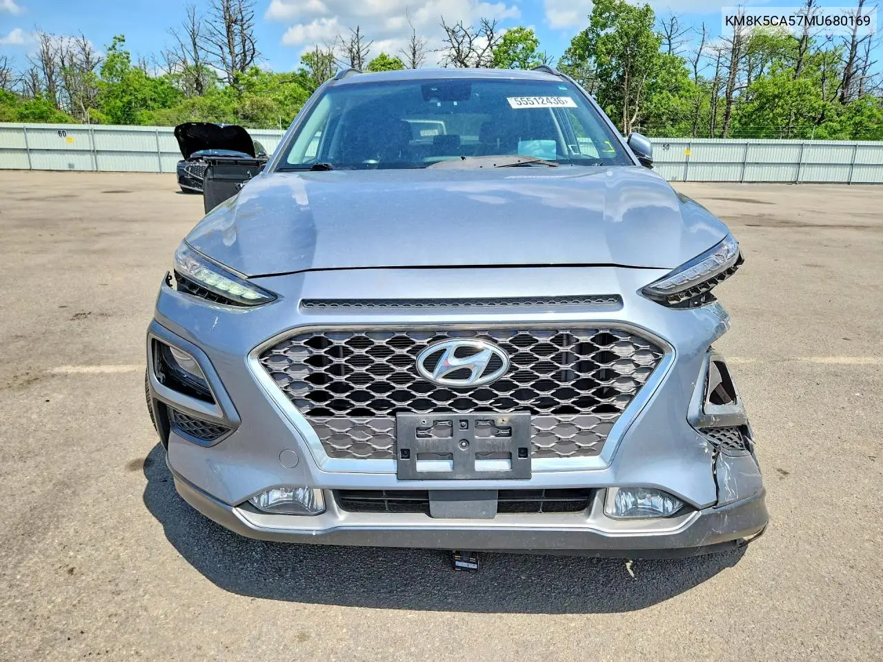 2021 Hyundai Kona Ultimate VIN: KM8K5CA57MU680169 Lot: 55512436