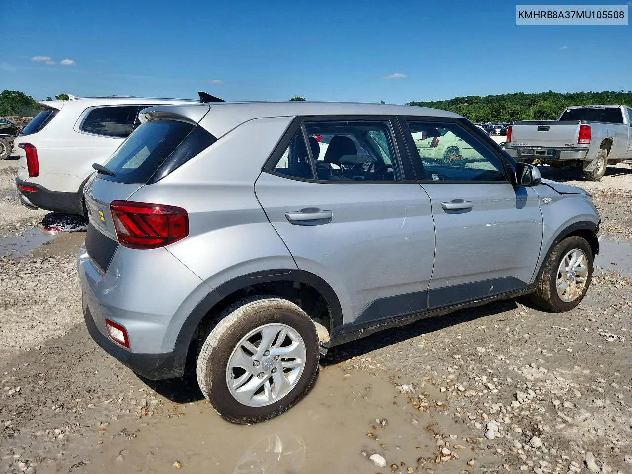 2021 Hyundai Venue Se VIN: KMHRB8A37MU105508 Lot: 55763686