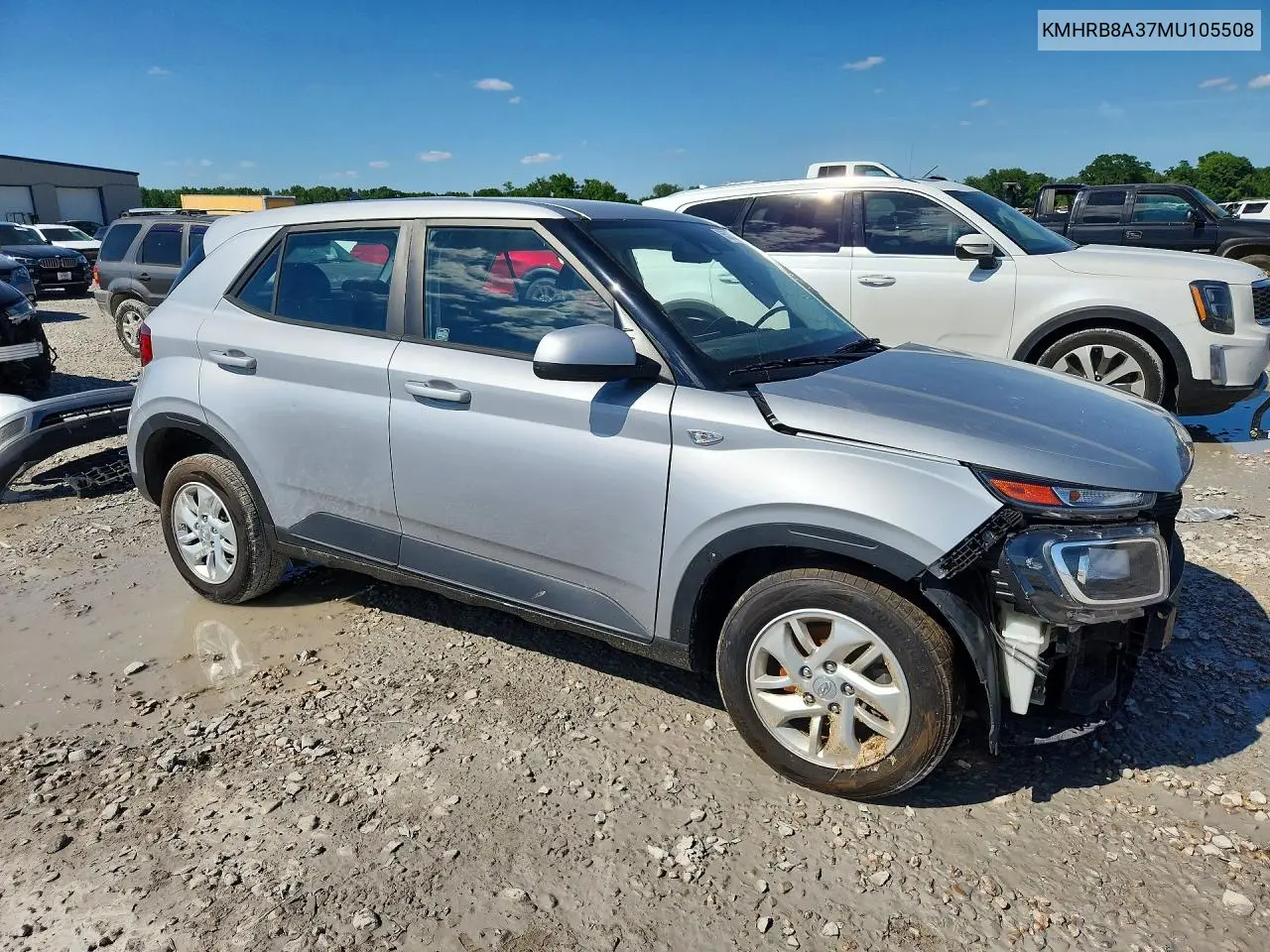 2021 Hyundai Venue Se VIN: KMHRB8A37MU105508 Lot: 55763686