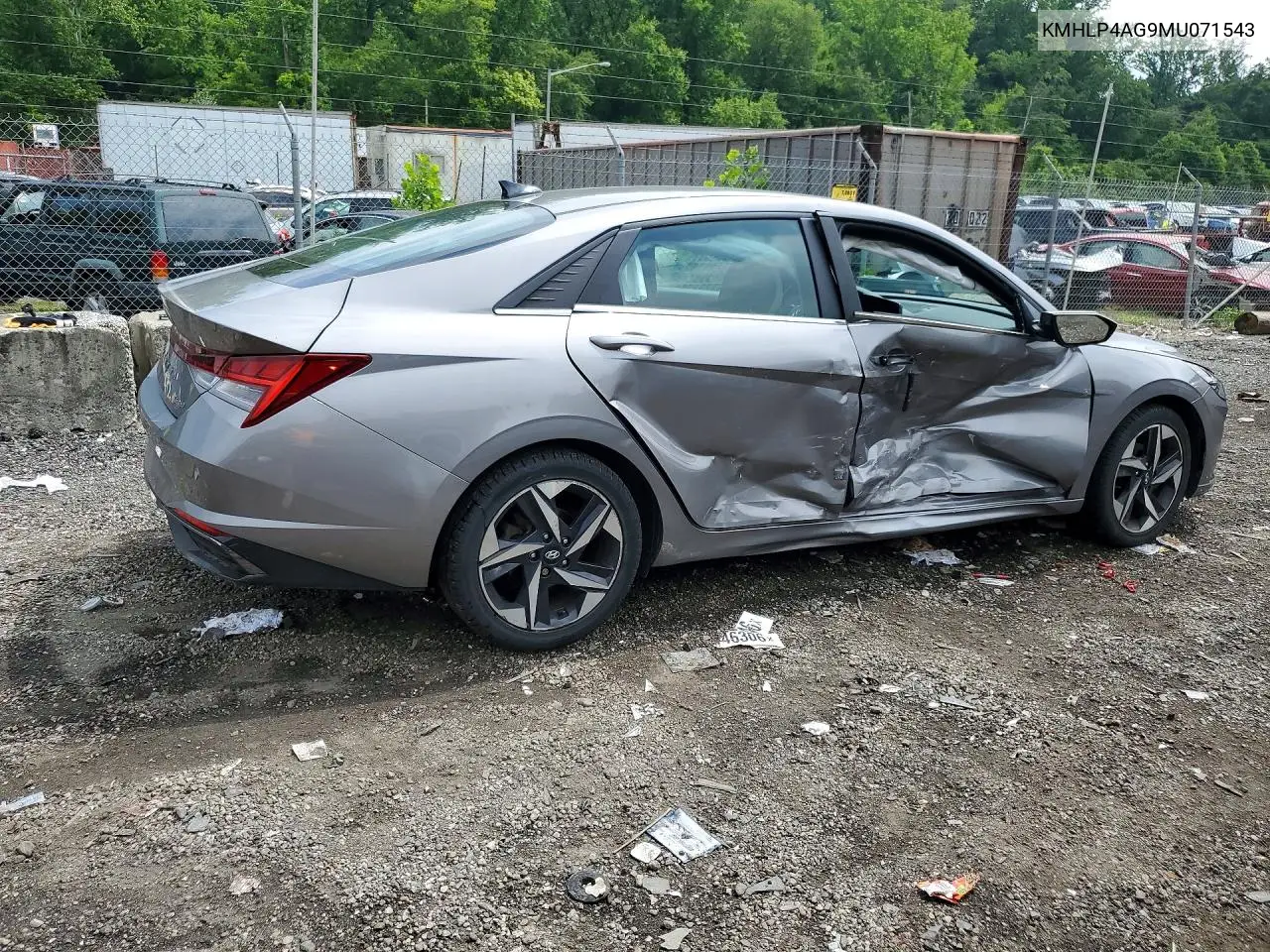 2021 Hyundai Elantra Limited VIN: KMHLP4AG9MU071543 Lot: 56468036