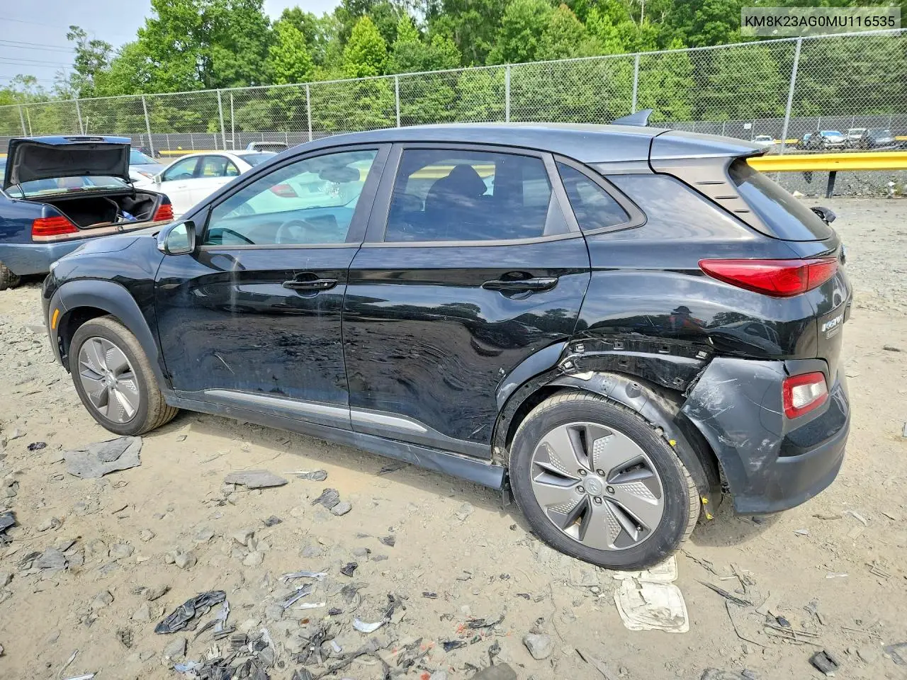 2021 Hyundai Kona Sel VIN: KM8K23AG0MU116535 Lot: 56644876