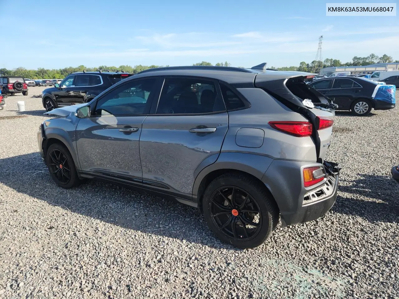 2021 Hyundai Kona Night VIN: KM8K63A53MU668047 Lot: 57400806