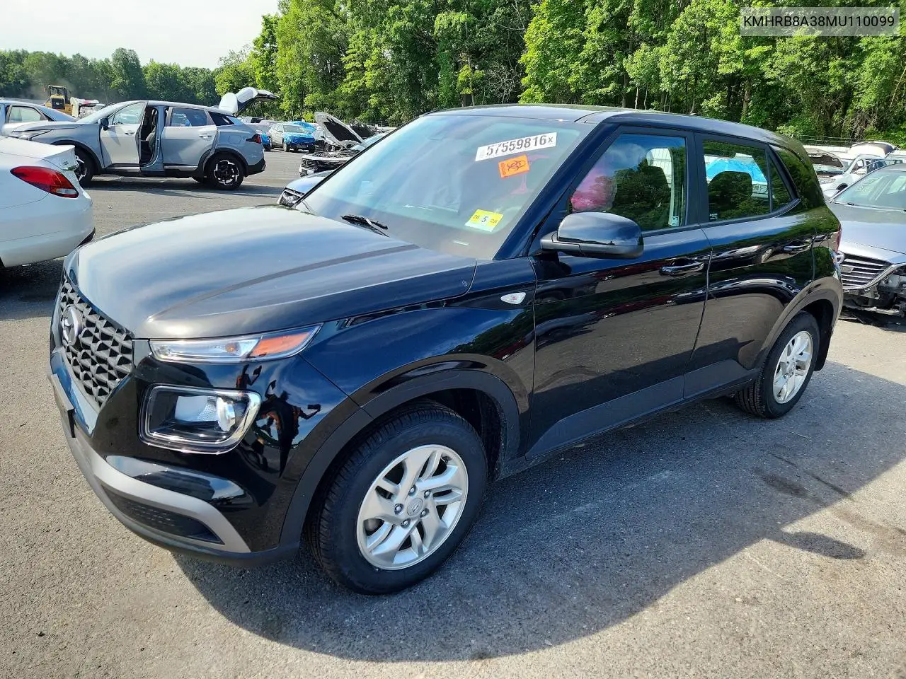 2021 Hyundai Venue Se VIN: KMHRB8A38MU110099 Lot: 57559816