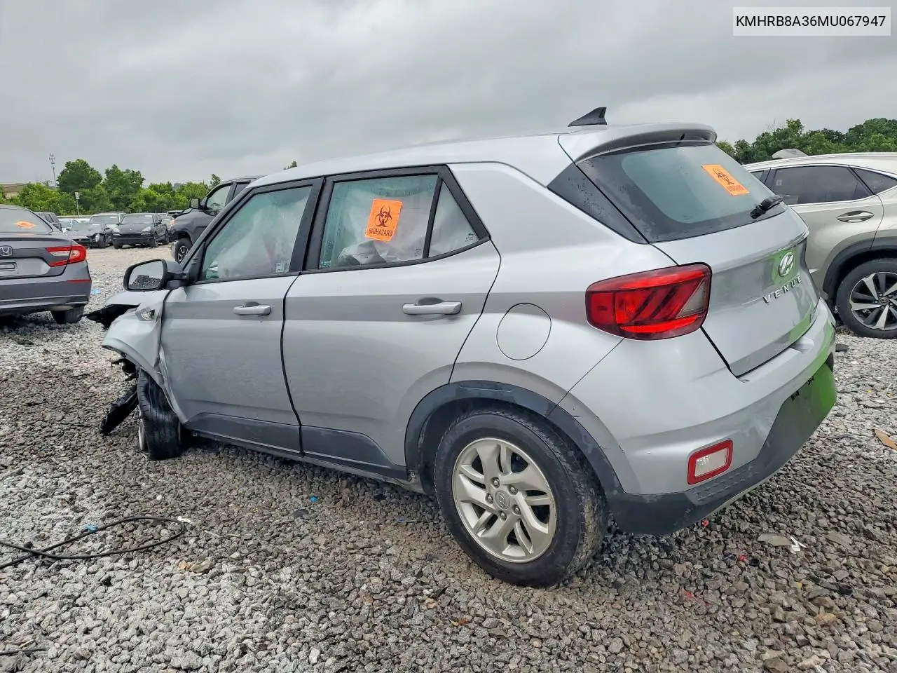 2021 Hyundai Venue Se VIN: KMHRB8A36MU067947 Lot: 57897016