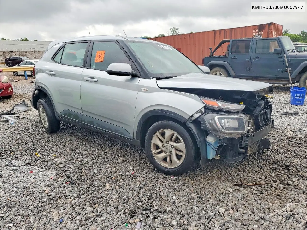 2021 Hyundai Venue Se VIN: KMHRB8A36MU067947 Lot: 57897016