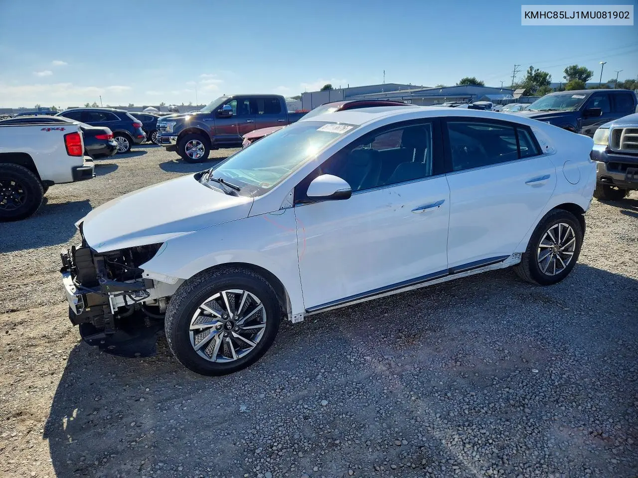 2021 Hyundai Ioniq Limited VIN: KMHC85LJ1MU081902 Lot: 57933876
