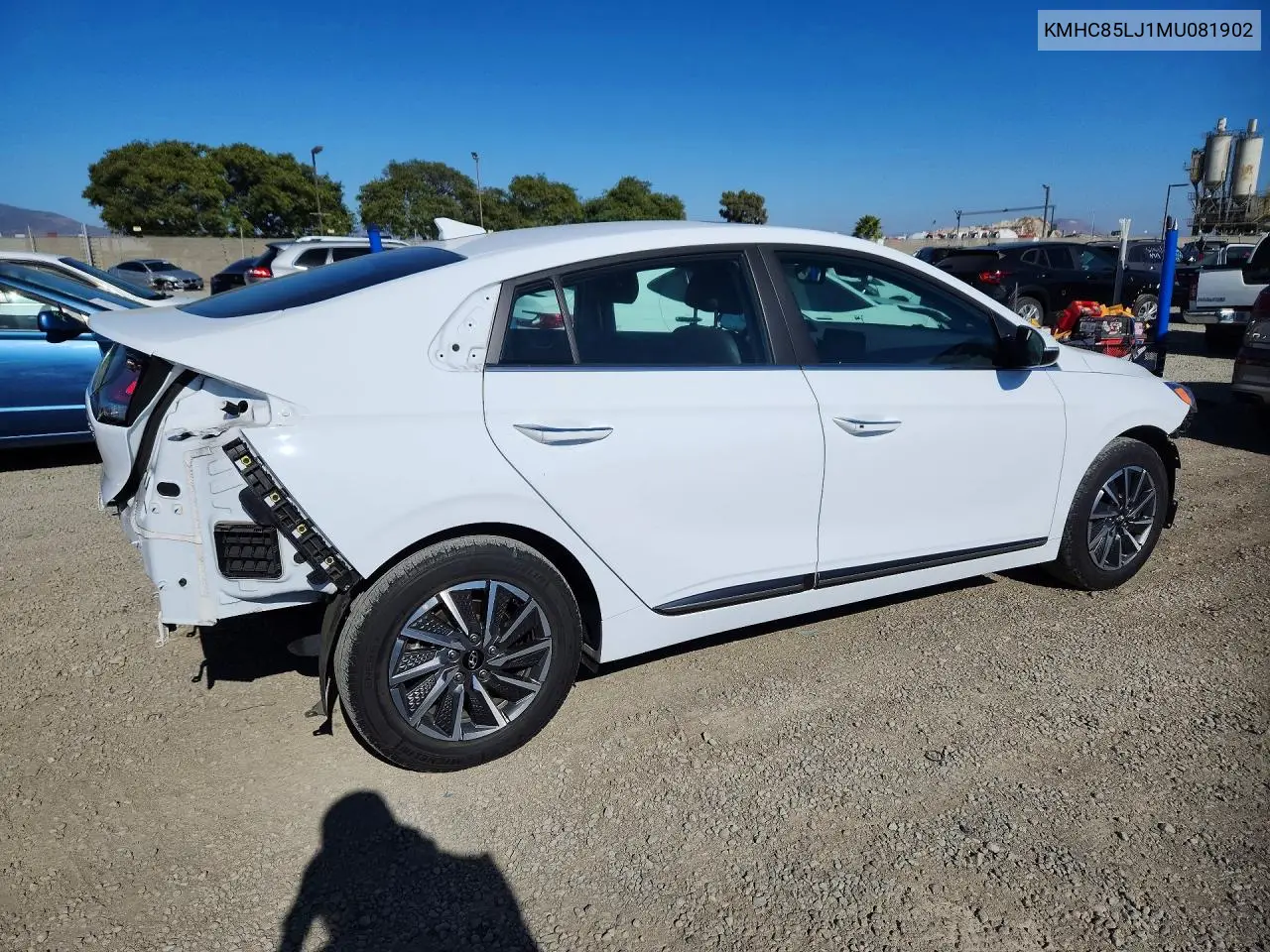 2021 Hyundai Ioniq Limited VIN: KMHC85LJ1MU081902 Lot: 57933876