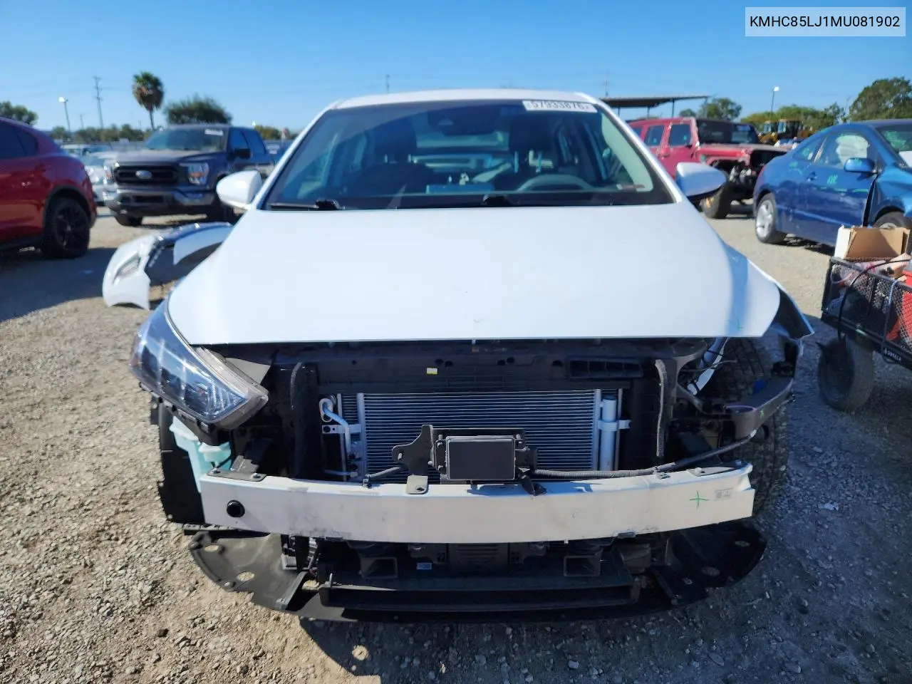 2021 Hyundai Ioniq Limited VIN: KMHC85LJ1MU081902 Lot: 57933876