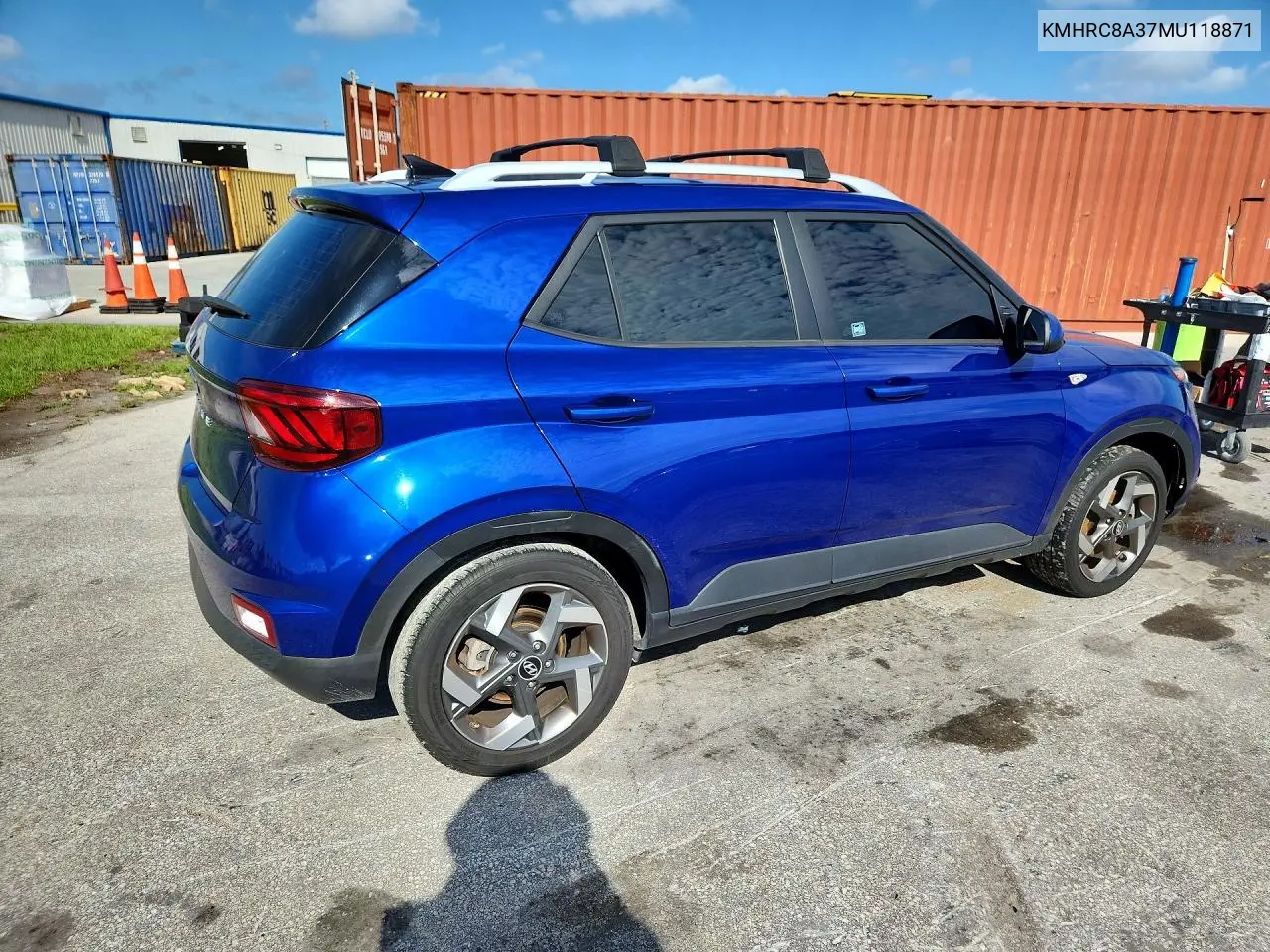 2021 Hyundai Venue Sel VIN: KMHRC8A37MU118871 Lot: 58382096