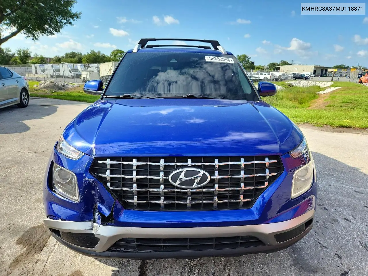 2021 Hyundai Venue Sel VIN: KMHRC8A37MU118871 Lot: 58382096