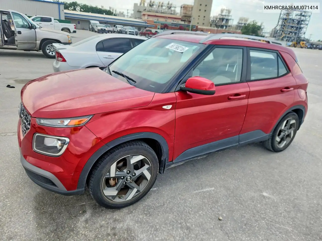 2021 Hyundai Venue Sel VIN: KMHRC8A36MU071414 Lot: 58798216