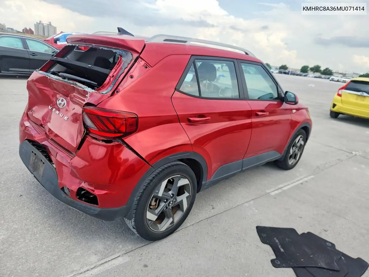 2021 Hyundai Venue Sel VIN: KMHRC8A36MU071414 Lot: 58798216