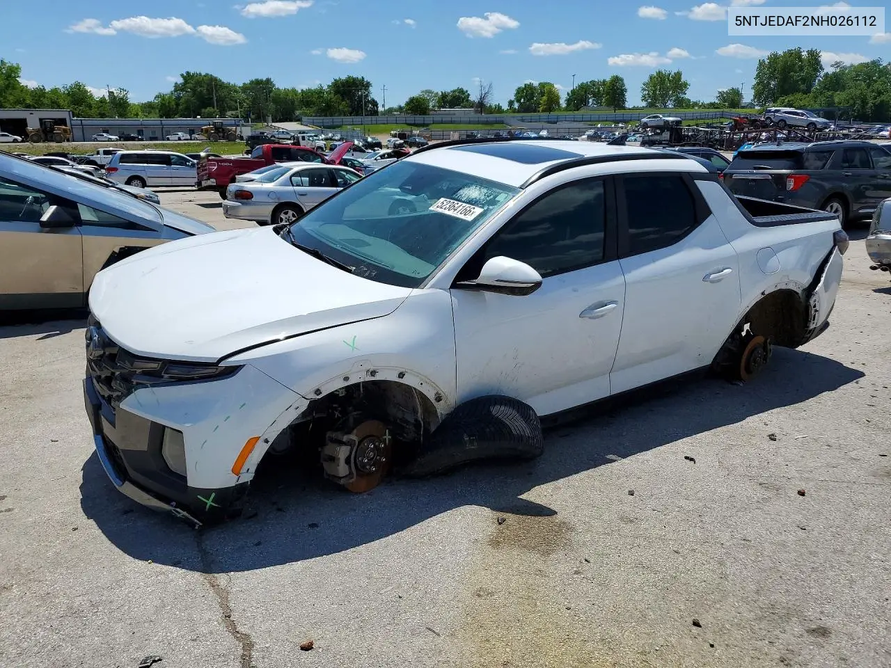 2022 Hyundai Santa Cruz Limited VIN: 5NTJEDAF2NH026112 Lot: 52364166
